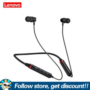 Lenovo he05x tai nghe vòng đeo cổ thân thiện với da silicone lỏng cổ áo earbuds audiophiles nhạc sĩ âm thanh độ trung thực cao từ thể thao tai nghe có mic ipx5 trong nước không thấm nước earplugs bluetooth 5.0 thoải mái để mặc tai nghe cho điện thoại thôn