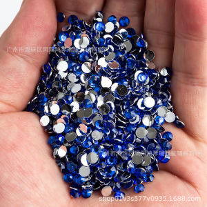 Resin flat-bottom drill bit diy Wholesale nail art rhinestone accessories: plated base rhinestones bear-shaped rhinestones round crystal nail rhinestones
