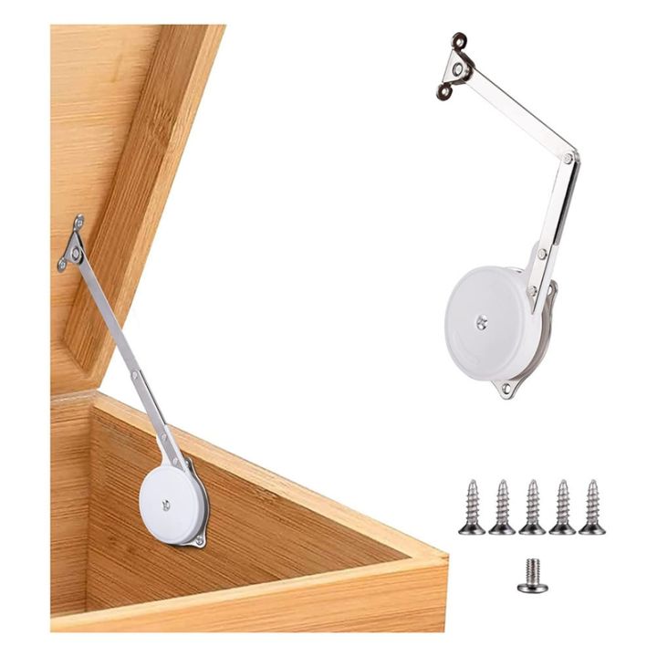 Toy Box Hinges Soft Close - Lid Support Chest Hinges for Wooden Box Cedar Storage, Trunk & Bench, Soft Close Hinges for Lift up Flip Doors Also (2 Pack Toy Box Hinges Soft Close - Lid Support Chest Hinges for Wooden Box Cedar Storage, Trunk & Bench, Soft Close Hinges for Lift up Flip Doors Also (2 Pack