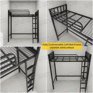 Customized Loft Bed Frame - 10-12 days order duration - Helper Student Adult Kids bed HDB Condo Bomb shelter / Utility room / Storage room / Loft bed customization- SGLoftbed