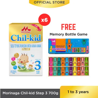 Morinaga Chil-kid Step 3 (No Sucrose) 6 boxes x 700g [Free Memory Bottle Game]