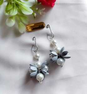 Hijabnur1 - Sepasang Anting Hijab Bunga Handmade