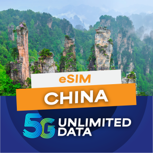 China Esim with VPN Best Price 1 to 6 Days High Speed 4G+Unlimited