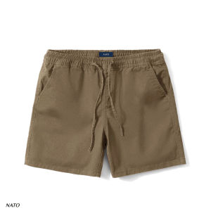 Quần Short Kaki Nam LƯNG THUN Co Giãn Vải Kaki Cotton Cao Cấp Trơn Màu Xám Đen Xanh Đen Navy Nâu Đẹp Ngắn Đùi NATO