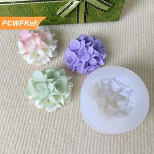 【PCWFKef】 Hoa Cẩm Tú Cầu Silicone khuôn tự làm hương liệu nến thạch cao nhựa đất sét khuôn nhà bếp nướng bánh trang trí hoa khuôn