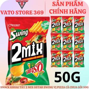 Bánh snack khoai tây 2 MIX OSTAR SWING vị pizza cà chua gói 50g