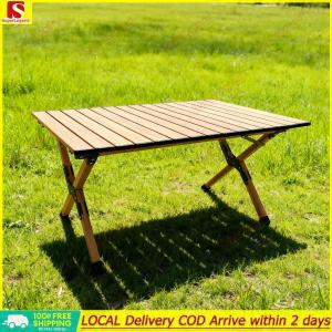 【Big Sale】 Aluminum Alloy Camping Table Roll-Up Portable Picnic Table Outdoor Table for Outdoor Camping Picnic Beach 【SuperLegend】