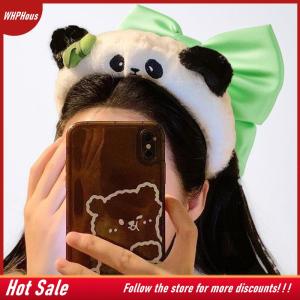 【COD】🔥🔥🔥 Cute Cartoon Panda Plush Headband For Womens Face Washing Amusement Park Funny And Creative Headband For Zoo Hair Accessories