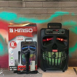 SPEAKER BLUETOOTH KARAOKE 6.5 INCH SPEAKER BLUETOOTH BASS KARAOKE KIMISO 7801MINI 6.5 INC FREE REMOTE MICROPHONE