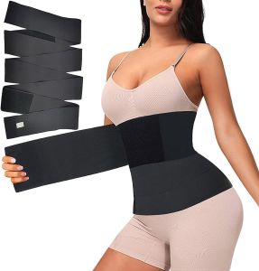 SS* Body Shaper Sheath Waist Trainer Tummy Control Wrap Postpartum Recovery Shapewear Trimmer Belt Stretch Bands 3m