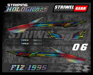 Stiker Striping Hologram Standar Yamaha F1Z Tahun 1995
