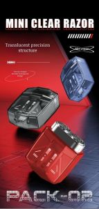 Double Engine Mech Design Electric Shaver - Powerful Trendy Mens Grooming