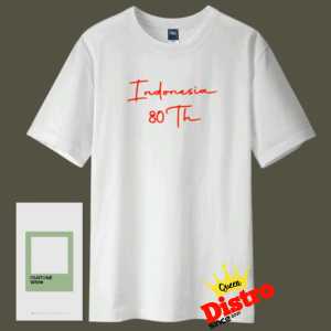 COD - Kaos HUT RI ke 78 - Logo Resmi Kementrian Sekretaris Negara - dari Anak sampai Dewasa - Bahan Kain Katun