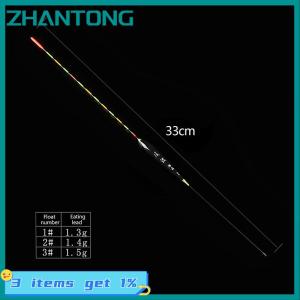 ZHANTONG Fishing Float Wood Fluorescent High Sensitivity Bobber Luminous Float Marked Bold Fishing Light Float Fishing Accessories