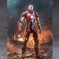 โมเดล ไอรอนแมน มาร์ค16 เวอร์ชั่น 2025 งานแซดดีทอย Model Iron Man Mark 16 ZD-Toy New!2025 Marvel สูง 18 ซม. ลิขสิทธิ์แท้. 