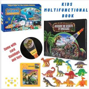 Kids multifunctional book with toys fun book kids gift birthday gift