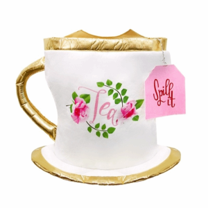 DJDK Tea Parties Outfit Children Tea Cups Cosplay Suit Kids Cos Costume Food Styling Theme Halloween Costume Set Gift Idea Clothing Props Tea Cups Play Costume Halloween Birthday