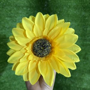 ĐẦU BÔNG HƯỚNG DƯƠNG LỤA.dùng cắm bình.trang trí nhà cửa