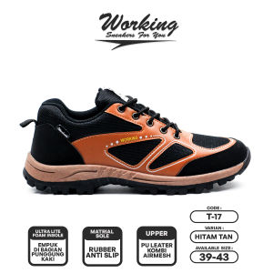 Sepatu Gunung Pria Workling T-17 Size 39 s/d 43 Sepatu Hiking Touring Outdoor Terlaris