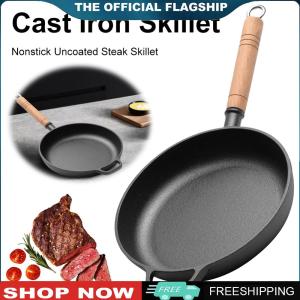 [VICKING6]Small Cast Iron Frying Pan 28cm Nonstick Skillet for Breakfast and Stir-Fry Durable and Easy to Use Black Coating