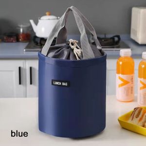 BAIFAQIAN Round Picnic Travel Storage Bag Breakfast Organizer Insulated Thermal Bag Cooler Lunch Bag Lunch Box
