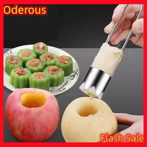 Oderous Stainless Steel Fruit Core Remover Apple Pear Bell Peppers Pitter Extractor Tool Versatile Vegetable Core Puller Kitchen Gadgets