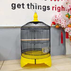30cm Colorful Bird Cage with Stand & Feeder Ideal for Small to Medium Birds