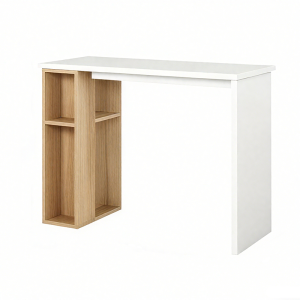 【Aotiled】 🔥โต๊ะเขียนหนังสือสไตล์นอร์ดิกสำหรับห้องนอน โต๊ะคอมพิวเตอร์สำหรับทำงาน โต๊ะบิวท์อินแบบรวมชั้นหนังสือ