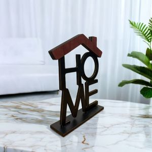INNICE Wooden Home Ornament Home Decor Housewarming Gift Desktop Counter Decoration Decorative Touch Small House-Shaped Home Series Ornament Living Room