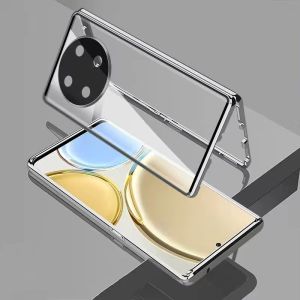 360 Full Case For Huawei Nova 12i Case Double Sided Adsorption Metal Tempering Glass Protection Cover Nova 12 i Bumper