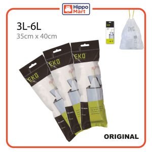 EKO Trash Bags | Drawstring Trash Bags | Waste Bags | Garbage Bags | Double Drawcord | Thickened Material | Tear Resistant | Various Sizes