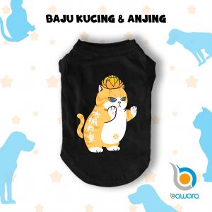 Baju Hewan Untuk Kucing Anjing Kelinci Monyet Bahan Adem Lucu dan Murah Aksesoris Hewan Motif Big Orange