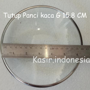 Tutup Panci Kaca/Wajan/Teflon/Workpan/Frypan/Dandang Ukuran 16 18 20 22 24 26 28 30 CM + Knop
