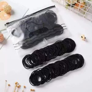 100pcs / Bag Women Rubber Band / Korean Elastic Hair Hoop / Simple Style Popular Hair Band
