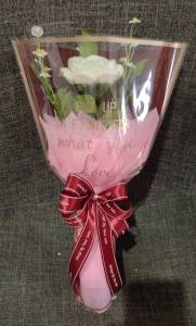 ช่อดอกกุหลาบ กุหลาบไหมพรม กุหลาบแฮนด์เมด