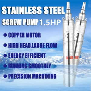 3 Submersible Pump 0.5HP/1HP/1.5HP Stainless Steel Large Flow Deep Well Pump 220V 60Hz Submersible Water Pump
