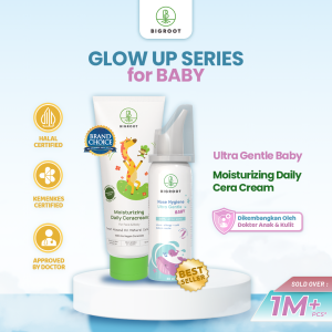 GLOW UP SERIES FOR BABY Paket Spesial Bundling Nose Hygiene Ultra Gentle Baby & Moisturizing Daily Ceracream 120ml