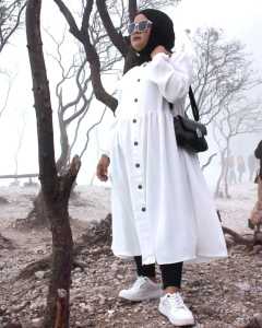 Midi Dress Saudah Midi Dress Cringkle //baju wanita dewasa muslim