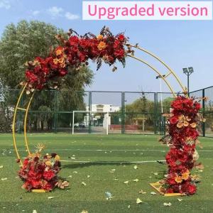 COD New Wedding Double-Pole Arch Wrought Iron Shelf Wedding Gold Arch Semi-Circle Single-Pole Balloon