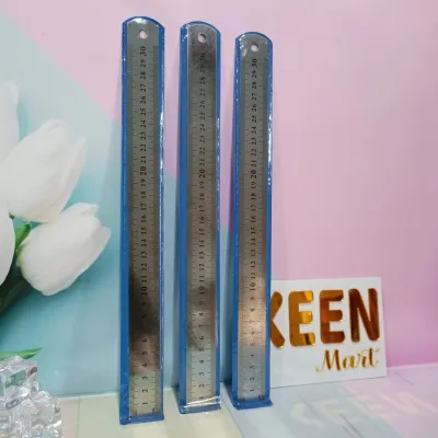 Penggaris BESI POLOS 30 cm/ 15 CM /GARISAN BESI/RULER (BACA KETERANGAN)
