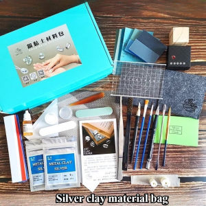 999 Pure Silver Clay Jewelry Making Material Bag DIY Creative Modeling Couple Rings/necklace Pendant Complete Set of Materials2026