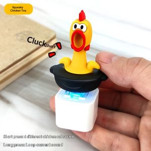 Amila vui Gà La Hét căng thẳng Relief Keychain với hiệu ứng âm thanh và đèn LED món quà hoàn hảo cho vui và thư giãn