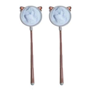 2 cái có thể thu vào Dip Net xách tay vợt bắt bướm bể cá bể cá lưới bắt tôm nhà bể cá hồ bơi dụng cụ vệ sinh