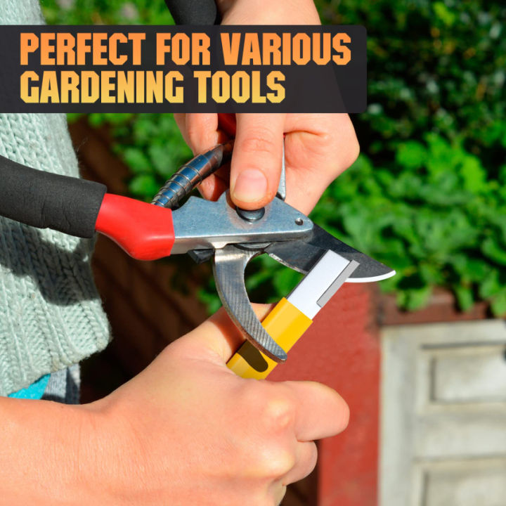 Garden Tool Sharpener for Pruners Loppers Shears Scissors Hedge Trimmers Axes Hatchets Speedy