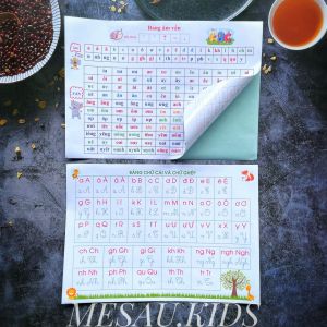 Bảng Chữ Cái Bảng Âm Vần 2 Trong 1 Lớp Tiền Tiểu Học Lớp 1 Đồ Dùng Dạy Học Kết Nối Tri Thức MESAU.KIDS