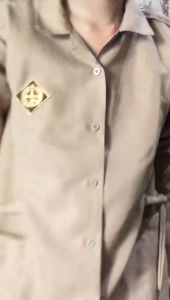 Baju pramuka tali bahan rapilo dan bahan oxspod tangan panjang perempuan SD SMP SMA Merk eLDe