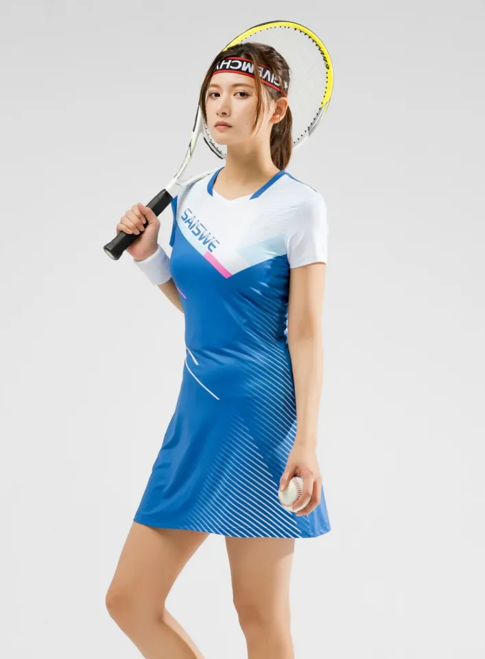 Badminton Dress Shirt for Woman Girl Sports Dress + Inner Shorts