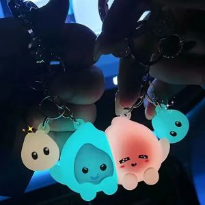 1 Cặp Dạ Quang Chia Sẻ Móc Khóa Móc Khóa Từ Tính Cặp Đôi Dễ Thương Túi Mặt Dây Chuyền Treo Phụ Kiện Quà Tặng Trang Trí Nhà