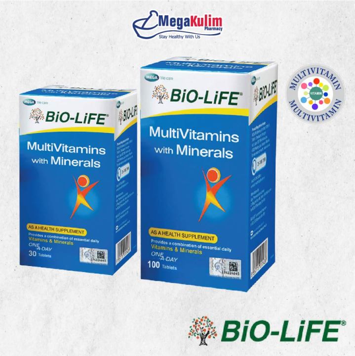 Biolife Multivitamins with Minerals (30 Tab / 2 X 100 Tab) | Lazada
