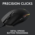 Logitech Gaming Mouse G203 2nd Gen 8,000 DPI, Rainbow Optical Effect LIGHTSYNC RGB Wired. 